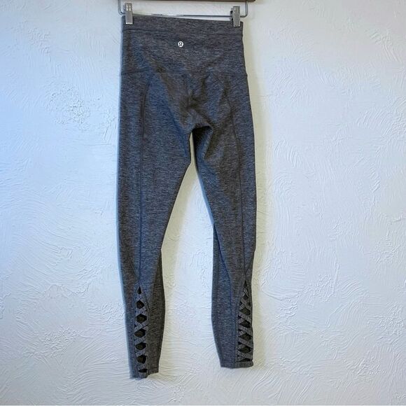 Lululemon Pure Practice  Leggings Pants Gray Size 4 - Picture 1 of 11